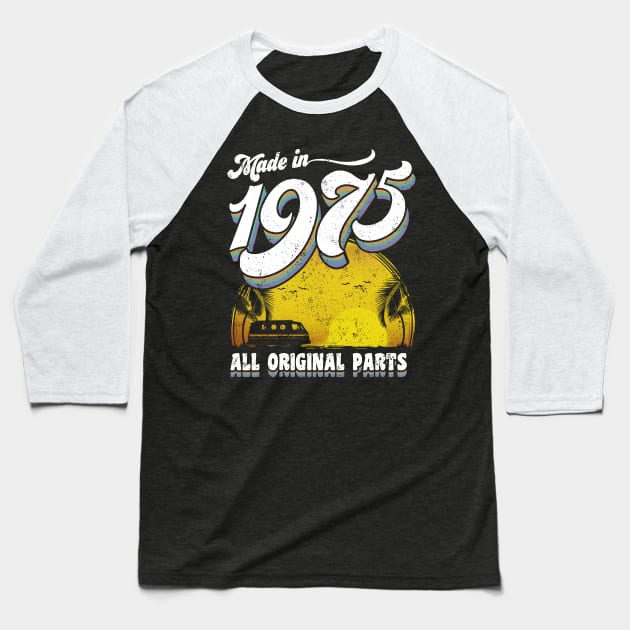 Made in 1975 All Original Parts 42 Birthday Gift Baseball T-Shirt by KsuAnn